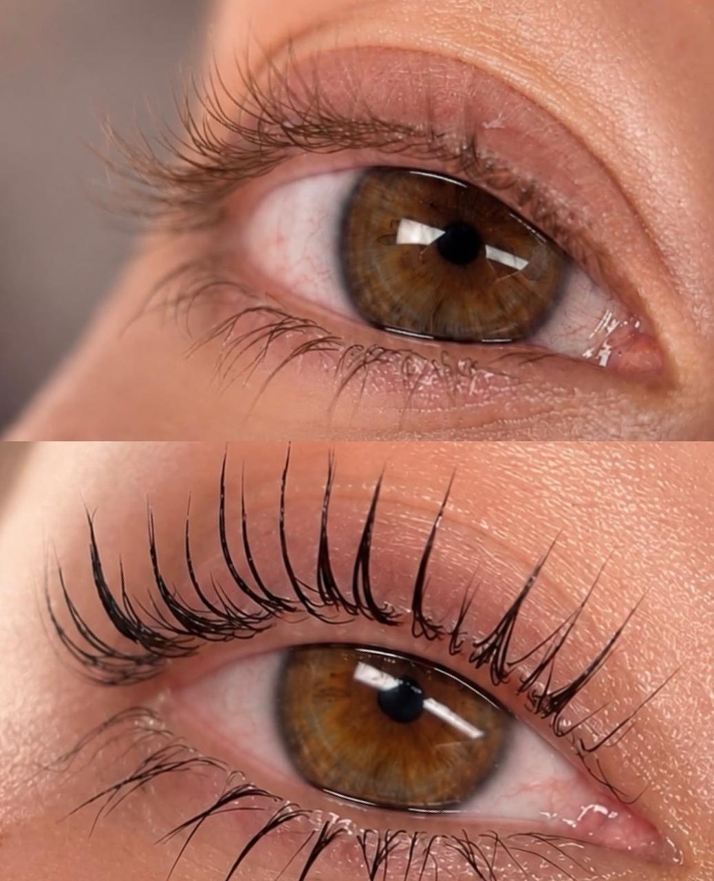 Lash Lift Before and After - Front